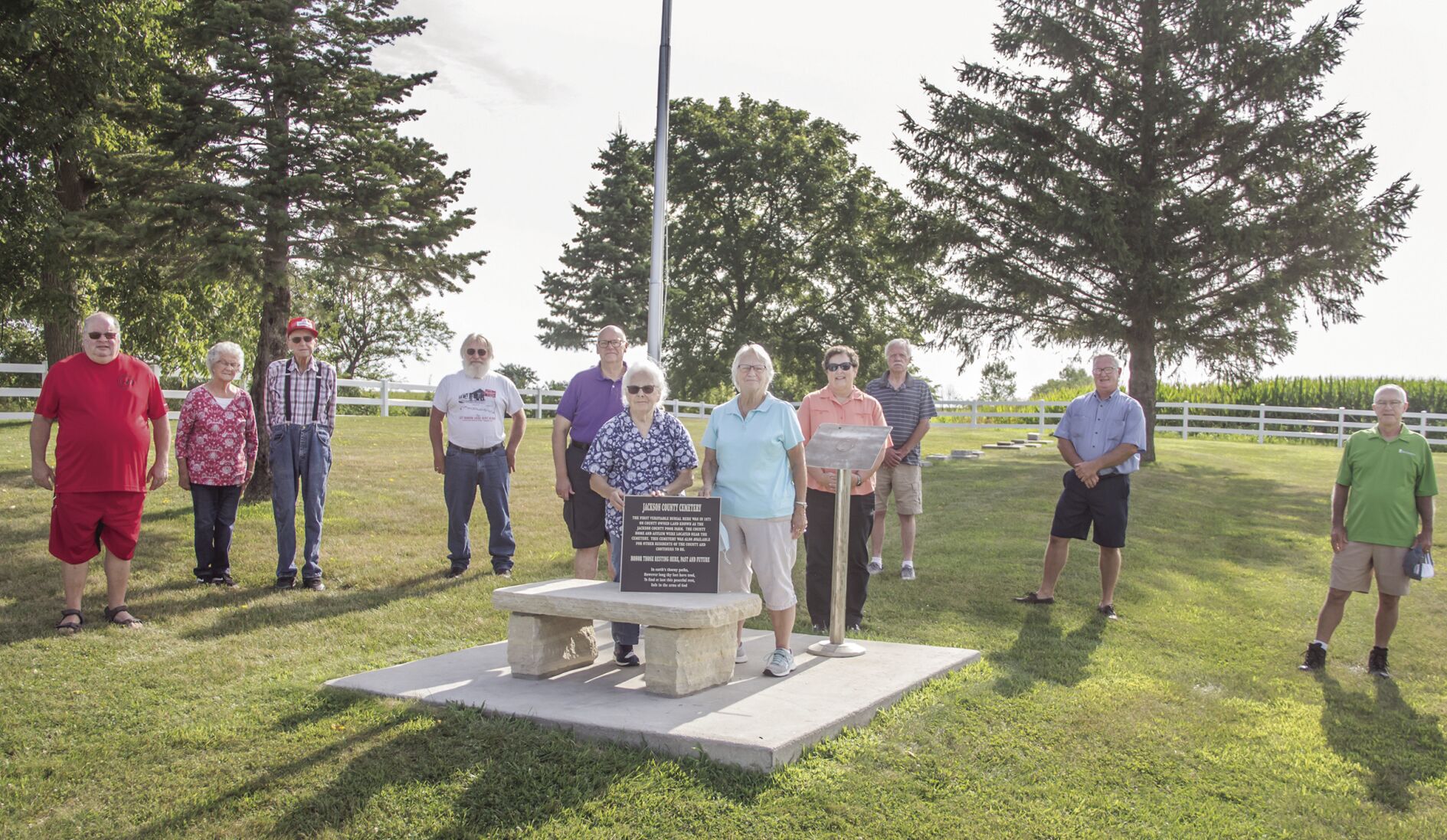 Members of Jackson County Pioneer Cemetery Commission